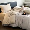 Juego de cuatro piezas de algodón cepillado, grado A, 100 hilos, 100% algodón puro, nueva colección otoño/invierno 2025, funda de edredón y juego de cama engrosados