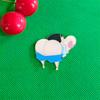 Broche Acrílico Patch Emblema Vermelho Boneca Infantil Fofo Fofo Crayon Shin Novo Pingente Acessórios para Bolsa