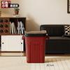 Cubo de basura con tapa abatible y espacio engrosado para el dormitorio del hogar, Contenedor de almacenamiento grande con tapa para la sala de estar y el baño, Papelera de cocina con tapa