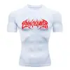 Camiseta de Manga Corta de Compresión de Secado Rápido para Hombre Teum Export Y2K Capa Base para Correr Ropa de Entrenamiento para Gimnasio Body