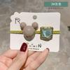 Estilo coreano color caramelo Cuadrado Cristal Banda de goma Diadema para el pelo Niña Geométrico Mickey Cuerda para atar el pelo Accesorios para el pelo Entrega de una sola pieza