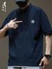 Camisa polo masculina de manga curta masculina de alta qualidade tamanho plus size azul marinho camiseta masculina de verão gola polo para meninos roupas de verão