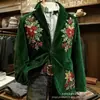 Sitio independiente transfronterizo Amazon TEME blazer de pana para hombre de manga larga con doble bolsillo