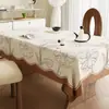 Toalha de Mesa de Luxo Leve de Alta Qualidade Impermeável e à Prova de Óleo Estilo Retro Americano Dopamina Tapete para Mesa de Jantar Estilo Ins Toalha de Mesa para Mesa de Centro