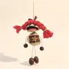 Muñeca de Cáscara de Fruta y Vaina de Frijol Kit de Materiales Hechos a Mano para Bricolaje, Muñeca de Vaina de Frijol Terminada, Colgante de Carrillón de Viento de Fruta