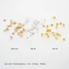100 pulseira porta-flores oca pulseira contas pulseira espaçador tampa de flor junta material de acessórios para joias artesanais diy com contas