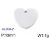 Colgante de Acero Inoxidable en Forma de Corazón Accesorios para Joyería DIY Corazón Hueco con Pedrería Combinación de Amor Collar Pulsera Dijes