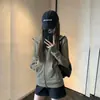 Sudadera Shandong Jimo 2026 Nuevo Estilo Top con Corte Ajustado Estilo Coreano y Diseño Favorecedor para Mujer, Adecuado para Primavera y Otoño