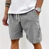 2026 Novos Shorts Casuais Esportivos de Veludo Cotelê Vintage com Cordão para Homens Europeus e Americanos