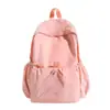 Mochila Nueva Estilo Universitario Nicho Alta Apariencia Color Sólido Bolsa Escolar para Estudiantes Niñas Estudiantes de Secundaria y Preparatoria Mochila Casual
