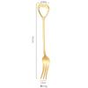 Cuchara de postre de acero inoxidable 304 de alto valor en forma de concha Tenedor cuchara de café en forma de corazón cuchara para mezclar cuchara para helado