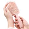 Peine Big Bend Esponjoso Peine Superior Craneal Alto Artefacto para Cabello Largo para Mujeres Estilo Especial Masaje Meridiano Bolsa de Aire Púa Peine Hueco