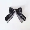 Uma variedade de preços da série Bud de produção em massa renda de laço strass inglês acessórios de cabelo doces e cool Lolita