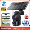 Cámara solar UBOX con zoom óptico 36x, pantalla dual 4G, bajo consumo, monitor impermeable de alta definición AOV