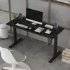 Mesa manual com manivela ajustável em altura, estrutura de mesa manual, suporte tipo bancada de escritório para mesa de computador de mesa, adequada para mesa de estudo