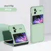 Para Capa de Celular Dobrável VIVO X FLIP PC Sensação de Pele Fosca Cobertura Total Dobradiça Resistente a Quedas Capa de Celular