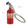 Llavero de Coche Modificado, Llavero de Botella de Nitrógeno Nos para Coche Modificado, Llavero Decorativo de Botella de Gas Nos Diseño Creativo