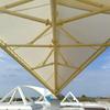 Paisagem de parque comunitário estrutura de filme de sombreamento solar estrutura de filme de tensão em arco material de PVC transparente PTFE