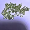 Piedras Triangulares Facetadas de Peridoto Natural 2*2-3*3*4*4 mm con Base Puntiaguda para Joyería