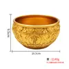 Adornos de Cornucopia de Cobre Dragón Doble Juega Perla Cuenca de Cobre Tarro de Arroz de la Suerte Hogar Sala de Estar Decoraciones de Tienda Hucha Grande