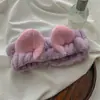 Diadema para Mujer Especial para Lavado de Cara Aplicar Mascarilla Diadema Lavar Cabello Diadema de Verano Diadema Diadema Tarjeta para el Cabello Tocado con Lazo