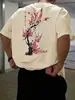 Camiseta de moda para hombre con estampado, manga corta holgada, veranoes