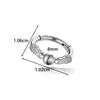 Novo Anel Fechado Liso de Aço Inoxidável Henson Estilo Europeu e Americano Simples Anel de Nariz e Joia para Piercing de Orelha em Forma de Cobra Torcida
