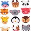 Pegatinas de Diamantes Iguales de Douyin Pegatinas de Dibujos Animados para Niños Entrenamiento de Enfoque Pegatinas Creativas Hechas a Mano DIY