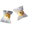 Bolsas de sellado esmeriladas semitransparentes engrosadas al por mayor, bolsas de embalaje para pasteles de yema de huevo y pasteles de luna de mediados de otoño, pastel de piña con hendidura lateral