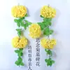 Flores de Crisântemo Artificiais para Rituais de Qingming, Duradouras e que Não Desbotam, Suprimentos para Limpeza de Túmulos e Memorial para Cemitérios