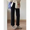 Calça Jeans Forrada com Lã para Outono e Inverno Feminina, Tamanho Grande, para Corpo Pera, Reta de Cintura Alta, Emagrecedora, Elástica, que Cobre o Quadril, Calça Cropped