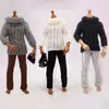 6 pontos soldier babi 11,5 polegadas brinquedo de suéter para homens e mulheres vestível boneca super modelo roupas de vestir malha