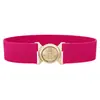 Cinturón Elástico de Alta Calidad con Hebilla Transfronterizo para Mujer, Cinturilla Elástica de Talla Grande, Cinturilla para Falda, Multicolor, En Stock