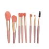 Ins Macaron 8 Mini Pincel Portátil Bom Armazenamento Sombra Blush Pincel Sobrancelha Pincel Maquiagem Conjunto Pincel Meninas Paridade