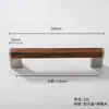 Manijas de Madera de Nogal, Gabinetes de Cajones de Madera Maciza, Puertas de Gabinete de Madera, Manijas de Armario de Madera Natural, Gabinetes de Madera, Minimalista Estilo Japonés