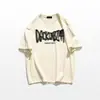 Camiseta de Algodón Pesado Manga Corta Color Borgoña para Hombre Verano 2025 Nueva Camiseta Americana High Street Holgada Casual