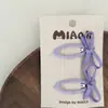 Nuevo Macarrón Lazo Fino de Cinta Pinza para el Cabello de Niña Diadema Montaje Doble Pinza Lateral Pinza BB Goma Elástica