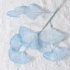 Flores Artificiais Folhas de Ginkgo de 3 Pontas e 5 Pontas Leque Dourado Flores Artificiais de Casamento Guia de Casamento Arranjo de Flores Decorativo Flores Artificiais