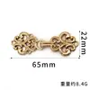 Fivela de Metal Botões Superiores Retrô Estilo Étnico Fecho Decorativo para Roupa Traje Tang Cheongsam Hanfu Botão de Pressão de Liga
