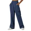 Calça Jogger de Lã com Bolso Lateral, Casual Simples, Roupa de Trabalho, Nova Coleção Outono/Inverno 2025 para E-commerce Transfronteiriço