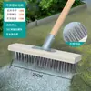 Cepillo para fregar suelos cepillo de suelo cerdas duras baño Leidezhuzhu cepillo para inodoros mango largo suelo de cemento cepillo de alambre de acero inoxidable