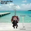Llavero acrílico de Amazon transfronterizo, lindo colgante para mochila y coche, de dibujos animados acrílicos