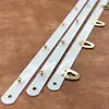 En Stock Chapado en Oro Claro 5 Ganchos 27cm Acero Inoxidable Broches de Presión para Ropa Moldeadora, Broches de Presión de Acero Metálico con Pintura en Spray Blanca