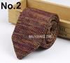Gravata Social Masculina Britânica Fashion Coreana Casual Estudante Lã Tricotada Versátil Pontuda Estilo Moderno Gravata 7cm
