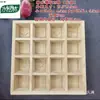 Molde Trapezoidal Tallado Tradicional de Madera Maciza para Repostería, Molde para Bizcocho Esponjoso, Molde para Pastel de Luna, Pastel de Arroz, Pastel al Vapor, Molde para Hornear Pasteles