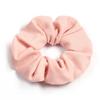 Anillo para el cabello a rayas de color sólido para niña, anillo para el cabello de intestino de cerdo, accesorios para el cabello de alta elasticidad, tocado para cola de caballo de niña, cuerda para el cabello