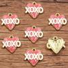 21 Pingente Multicolorido de Dia dos Namorados Gota de Óleo Amor Rosa AMOR Balão de Ar Quente Faça Você Mesmo Joias de Liga Pequenos Acessórios