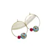 Pendientes de Aro de Bola Coloridos Estilo Vintage Hong Kong 2025 Nuevos Populares para Mujer Moda Nicho Versátiles Pendientes Clip-On de Bobina de Mosquito