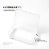 Caja de Almacenamiento para Nail Art Rectangular Esquina Redondeada Plástico Caja Vacía Joyero Caja Portátil de Almacenamiento de Herramientas Herramientas para Nail Art