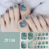 Adesivos para Unha do Pé Padrão Estéreo Zf Diamante de Imitação 3D Manicure Patch Impermeável Longa Duração Clareador Patch Completo para Unha do Pé Produto Acabado